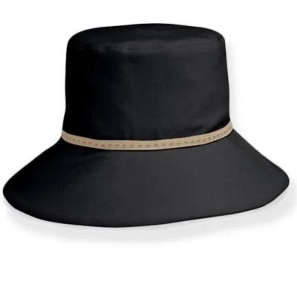 Wallaroo UPF & Water Resistant Black bucket hat - Picture 1 of 4